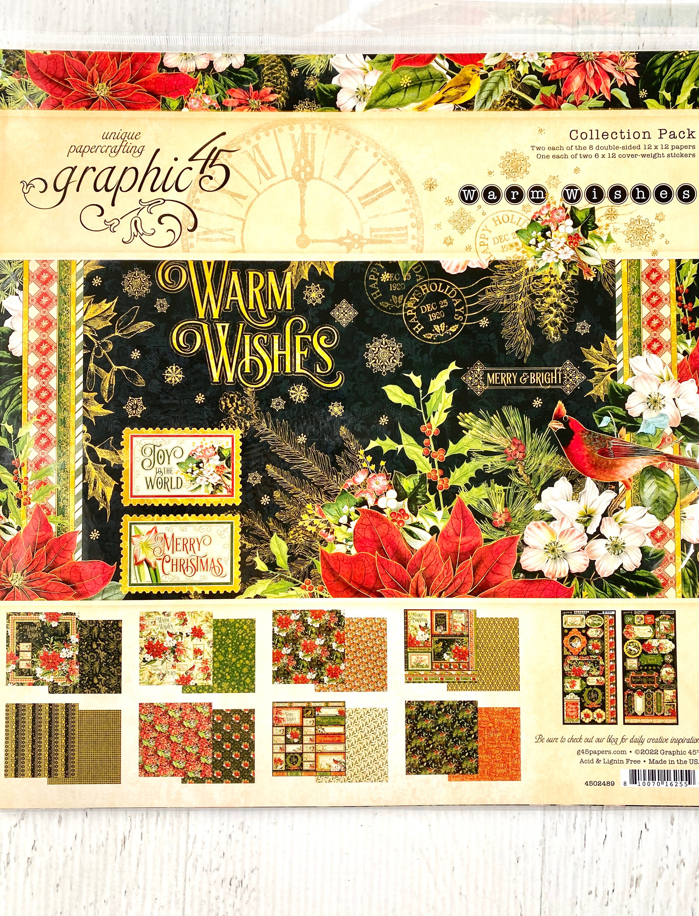 Warm Wishes 12×12 Collection Pack – Graphic 45 Papers