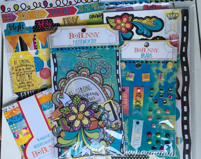 Bo Bunny Land Of Wonder Chipboard Embellishments - 7 Piece Layered Scrapbooking Chipboard For Crafts