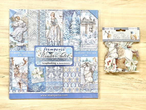 Stamperia Winter Tales 12x12 Paper Collection or Clear Die Cuts