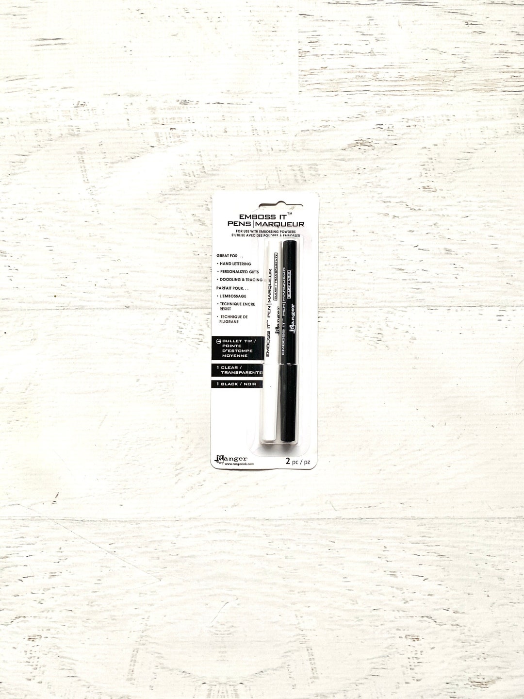 Ranger Emboss It Pens/marker, Clear & Black, Embossing Power