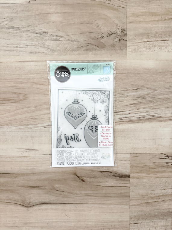 Sizzix Impresslits Season of Joy Cut & Emboss Set, card making, gift tags, art journaling, paper crafting, holiday planning, Christmas