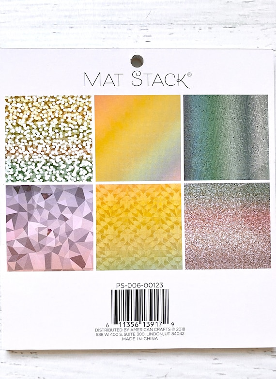 DCWV Cardstock Mat Stack, Gold Foil, Metallics, or Holographic 6X6, Foil,  Holographic Embossed Card Making, Paper Crafting, Scrapbooking 