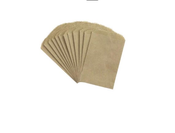 Canvas Corp. small Bags, 20 pc, kraft, 5-7/8 X 3.5", scrapbook, cards, journal. planner