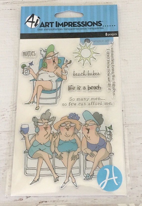 4 by 8-Inch Hampton Art Art Impressions Clear Stamps More Candles