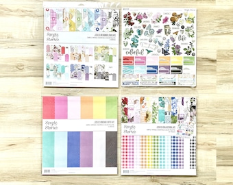 Simple Stories Simple Vintage Essentials Color Pallete 12x12" Collection, Dots, Tags, or Stickers, Scrapbooking, Cards, Journaling
