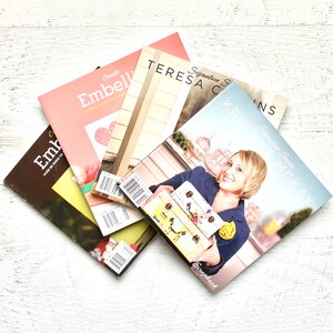 Create: Embellish and Scrapbook Trends Signature Series Magazines, 4, gently used, scrapbook idea book, cards, paper crafting, mini albums