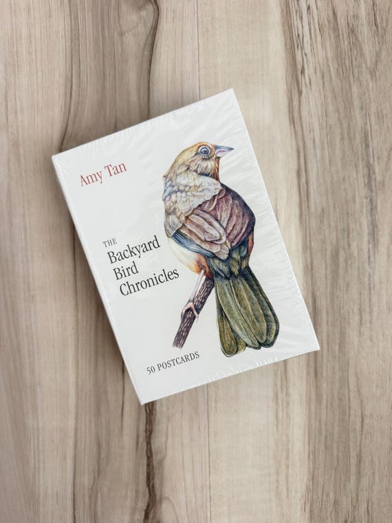 The Backyard Bird Chronicles, Amy Tan, postcards, junk journaling, paper crafting, mixed media, mini albums