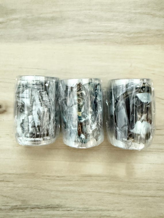 Halloween Witches, Vampire, or Haunted House PET Tape, 2.36 x78.74" roll, Halloween ephemera, spiders, goblets, mirrors, cats, dolls, ghosts