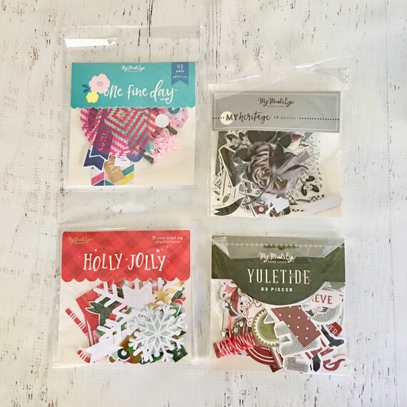My Mind's Eye mixed bag paper die cuts, One Fine Day, My Heritage, planners, scrapbooking, paper crafting, art journaling, card making