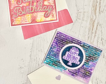 Celebration/Birthday Cards, pkg of 2, 4.25X 5.5", send some birthday wishes, gifting, happy birthday, blank inside w/ matching envelope