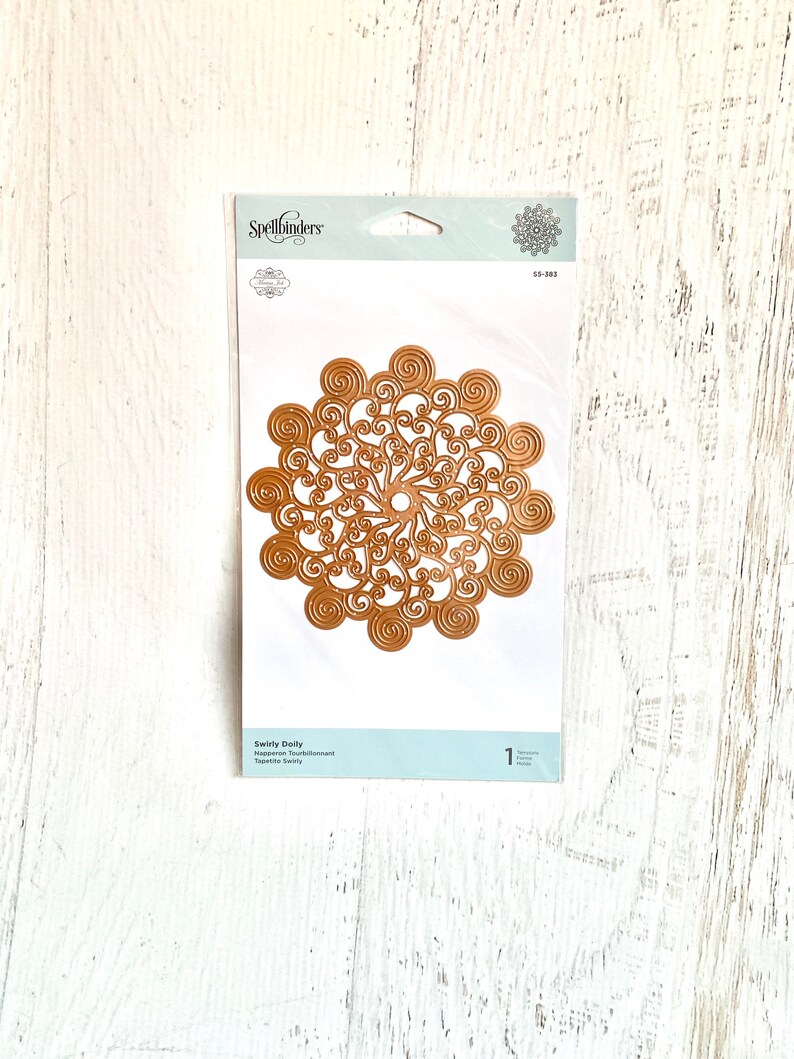 paper crafting cut and emboss holiday scrapbooking card making 1 per pkg Spellbinders Shapeabilities Swirly Doily die snowflake