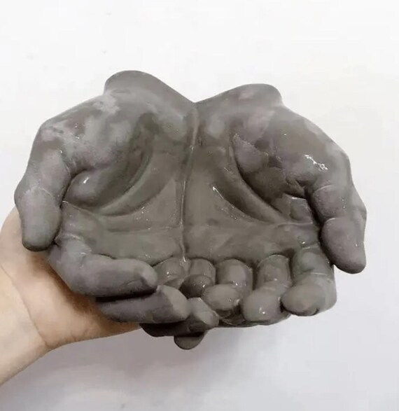 Unbranded Cupped Hands Silicone Mold, ~3.5x2.5", Mixed Media, paper crafting, altered art assemblage, card making, gift, fondant