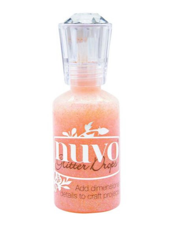 Nuvo Glitter Drops, by Tonic Studios, 1 oz bottle, Sherbert Shimmer, Sugar Plum, Blue Lagoon, Summer Sunrise, add dimension, paper crafting