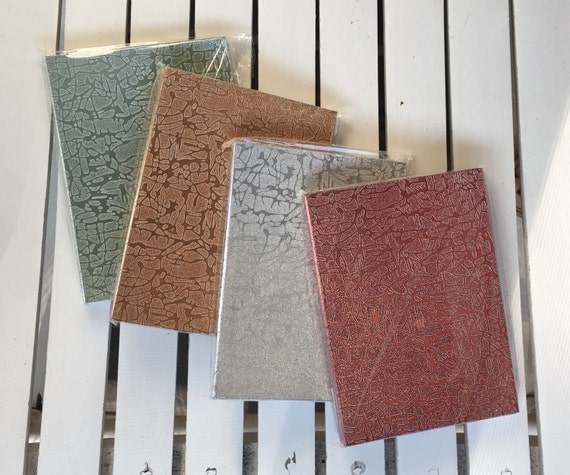 Glitter Journals, 4 1/4 X 5 7/8 inches, hard cover lined paper inside, for your holiday/christmas list, meal planning, stocking stuffers