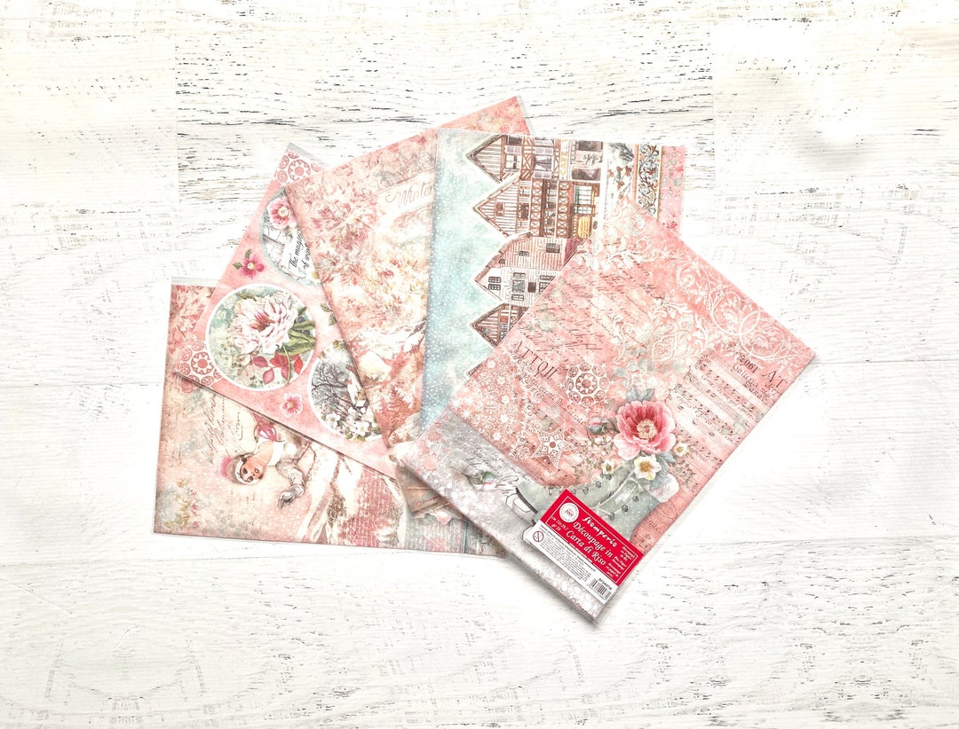 Stamperia Sweet Winter Rice Paper for Decoupage, A4, 5 Sheets/pkg ...