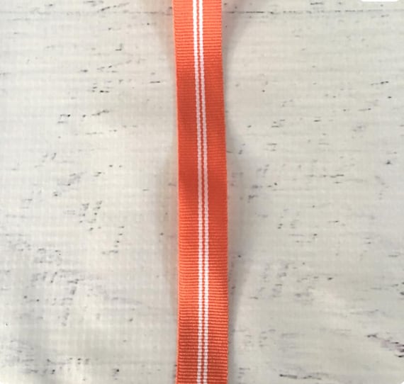 Stampin' Up  5/8"  Tangerine Tango Grosgrain Ribbon, sold per 2 yd, scrapbooking, card making, sewing, embellishment, paper crafting, wreath