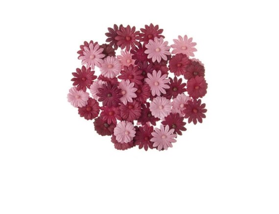 Darice Button Daisies, 48 pcs., Floral Ephemera, blooms, paper crafting, card making, embellishments, scrapbooking, mini album