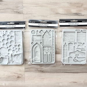 Stamperia Venice City of Art Silicone Molds, Coins, Monuments, or Architecture Elements, paper crafting, journaling, art assemblage diorama