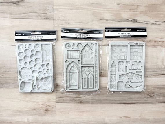 Stamperia Venice City of Art Silicone Molds, Coins, Monuments, or Architecture Elements, paper crafting, journaling, art assemblage diorama