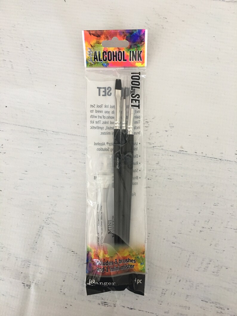 Tim Holtz Alcohol Ink Tool Set 3 brushes & 1 mini mister Etsy