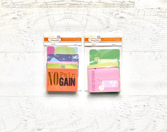 Spellbinders FSJ Celebrate You or Slice of Life Journaling Cards, 40 pcs/pkg, dbl-sided, from 6x4 -4x3", Cards, paper crafting, gift tags