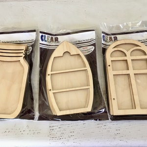 Clear Scraps Mini-album, Wood Shaker Albums, Mason Jar, Boat of Window, 6 stuks, fotoalbum voor scrapbooking, mixed media, art journaling,