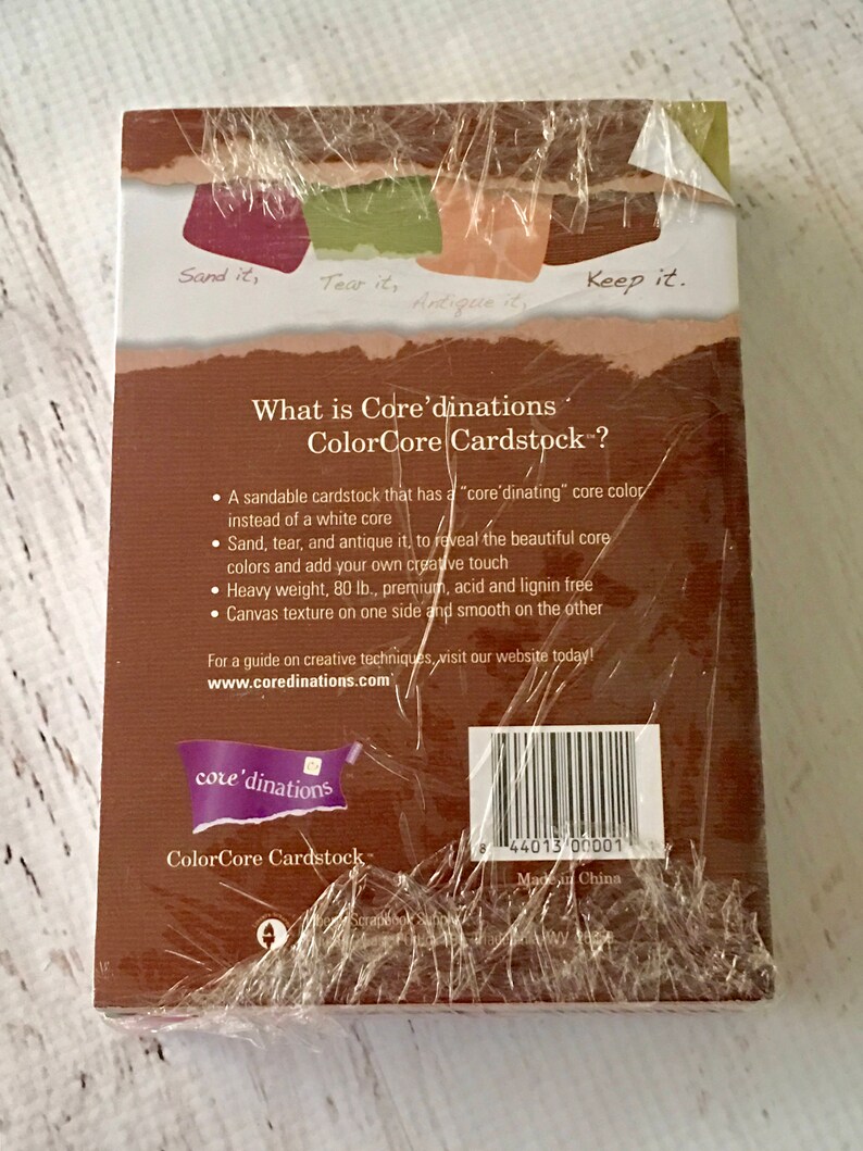 10 colors opened package cardmaking size 4.5 X 6.5\u201d scrapbook papercrafting Multicolored Core\u2019dinations textured cardstock sheets