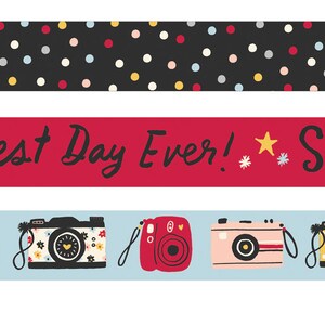Simple Stories Say Cheese Main Street washitape, 3 rollen van 15 mm, 50 ft, planners, papercrafting, kaarten maken, scrapbooking, art journaling