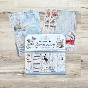 Diario secreto "Crea la felicidad" de Stamperia o papel de arroz, Vicky Papaoiannou, 30 x 30 cm, scrapbooking, fabricación de tarjetas, manualidades con papel