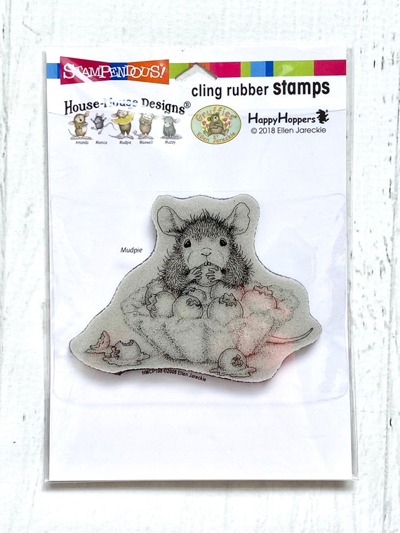Stampendous Cling Stamp, Donut Day or Blueberry Tart, House Mouse by Ellen Jareckie, stamping, card making, scrapbooking, paper crafting