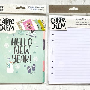 Carpe Diem Seasons Double-Sided A5 Planner Inserts - Monthly, Undated