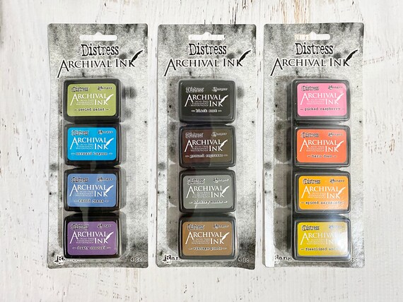 TDPK-40361 Tim Holtz Distress Mini Ink Pads 4//Pkg-Kit 6