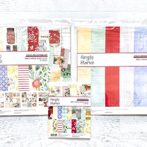 Colección Simple Stories Simple Vintage Berry Fields de 12 x 12, kit básico de 12 x 12 o bloc de 6 x 8 Scrapbooking, fabricación de tarjetas, diario, manualidades con papel