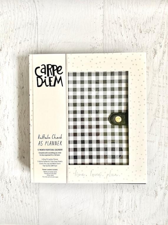 Simple Stories Carpe Diem A5 Planner Boxed Set w/Inserts BLACK