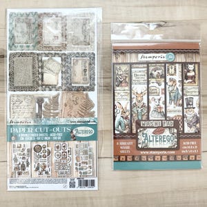 Stamperia Alterego Papierausschnitte, oder Washi Pad, Katzen, Hunde, Tiere, Haustiere, Papierherstellung, Mixed Media, Journaling, Buchbinden, Karten