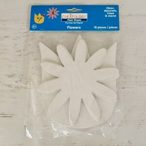 Creatologiepapier/spaanplaatbloemen, open pakket, 1 ontbreekt, voor verfraaiing, plakboeken, minialbums, art journal, kaarten maken, papierkunst