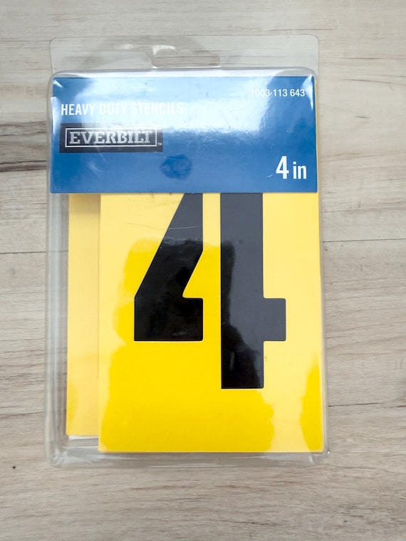 Everbilt Heavy Duty Reusable stencils, 4", letters, numbers and symbols, mixed media, art journaling, gel medium, texture paste, paint