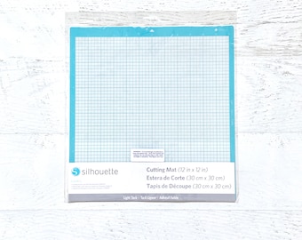 Silhouette America Adhesive Cutting Mat, 12X12, pkg of 2 Light Tack, cutting machine mat, paper crafting, card making, scrapbooking, journal