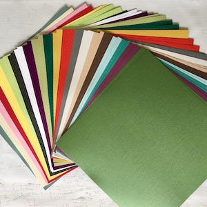 My Mind&#39;s Eye 12X12 Canvas, Glimmer, and Mini Dot Cardstock Paper, 42 pcs, 21 varieties-2 of ea, 80 lb, smooth finish on back, scrapbooking