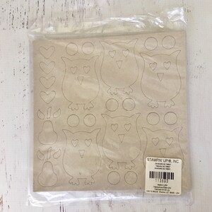 Stampin' Up Chipboard 9X9 troqueles, 6 hojas, ideal para scrapbooking, planificación, fabricación de tarjetas, diario de arte, técnica mixta, elaboración de papel