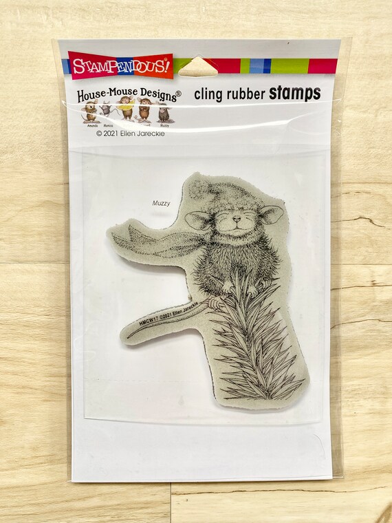 Stampendous Cling Stamp, Breezy Pine or Squirrel Singers, Christmas House Mouse, Ellen Jareckie, card making, scrapbooking, paper crafting