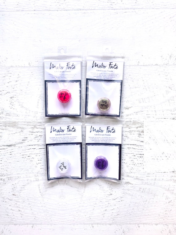 Maker Forte Kaleidoscope Powders in Roller Skates, Solar Flare, Shooting Star or Nebula, Scrapbooking, card making, art journaling