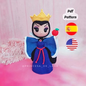 Reina Villana/ Queen evil |pdf pattern | dolls amigurumi | DIY crochet.