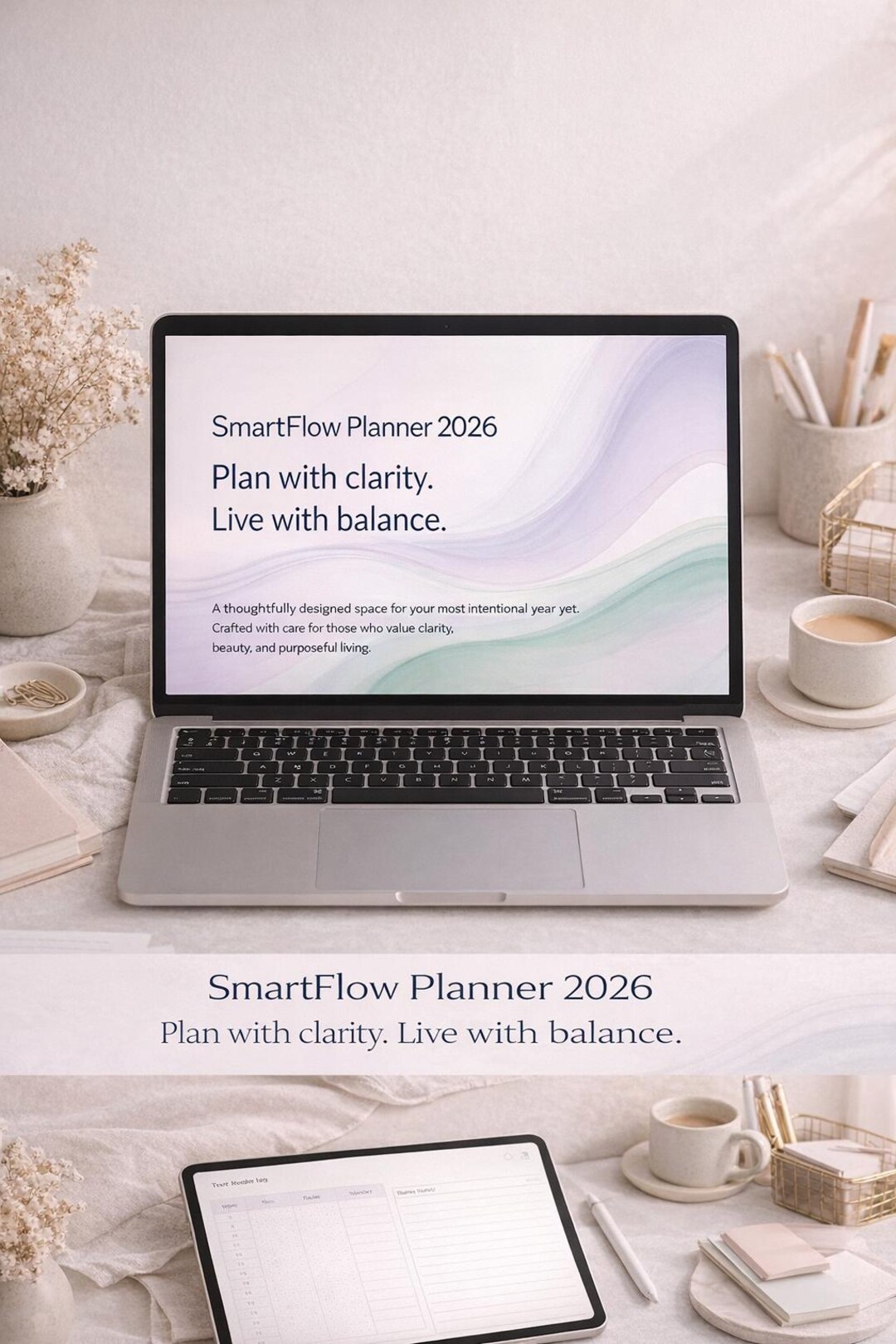 Digital Smartflow Planificador SmartFlow 2026 / Planificador digital minimalista ...