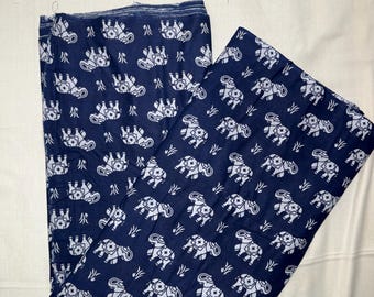 Navy Blue Elephant Print 100% Baumwollstoff Schüttgut