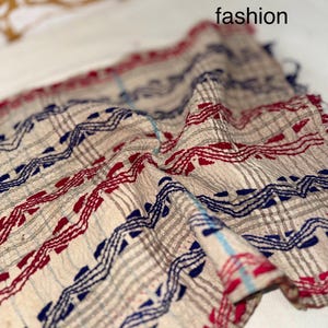 Handgjord Kantha-bordlöpare | Boho etnisk bomullstextildekor (43x33 cm)