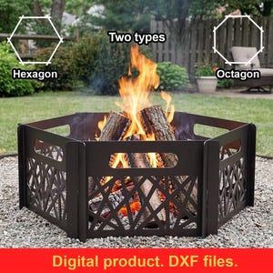 Brasero plegable V1, archivos DXF para corte por plasma, láser y CNC. Brasero portátil para jardín, brasero plegable para camping, brasero para armar uno mismo.