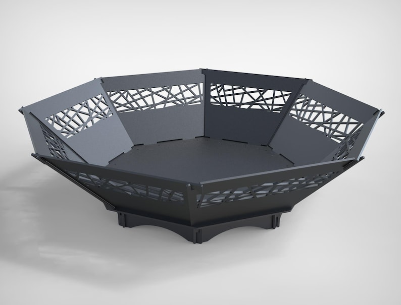 Octagon Fire Pit V1 DXF Files for Plasma Cutting | Portable Outdoor ...