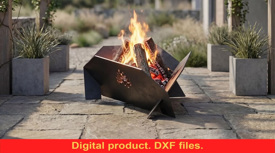 Trangular Forestation 39-inch Triangular Fire Pit V2, DXF Files for Plasma, Laser Cutting ...