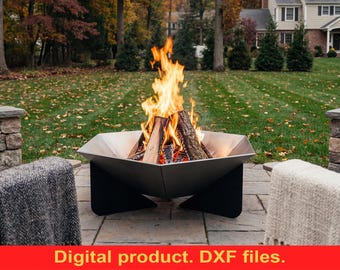 Hexagon V4 Fire Pit DXF Files for Plasma, Laser Cutting, CNC ~ DIY Firepit Metal ~ Patio Fire Pit ~ Outdoor Fire Pit Digital Download